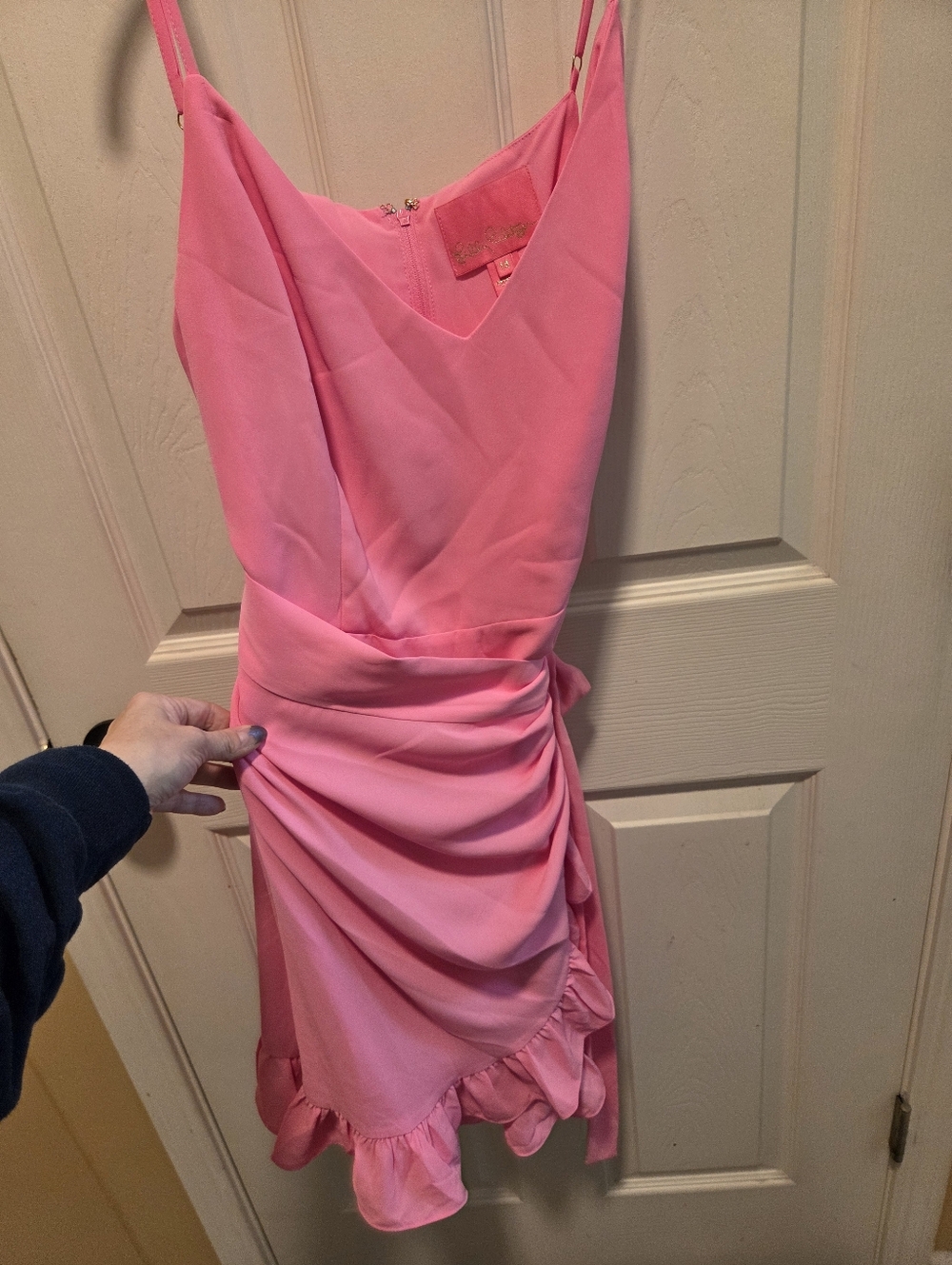 Lilly Pulitzer Alisa Wrap Dress Size 14 Light Pink